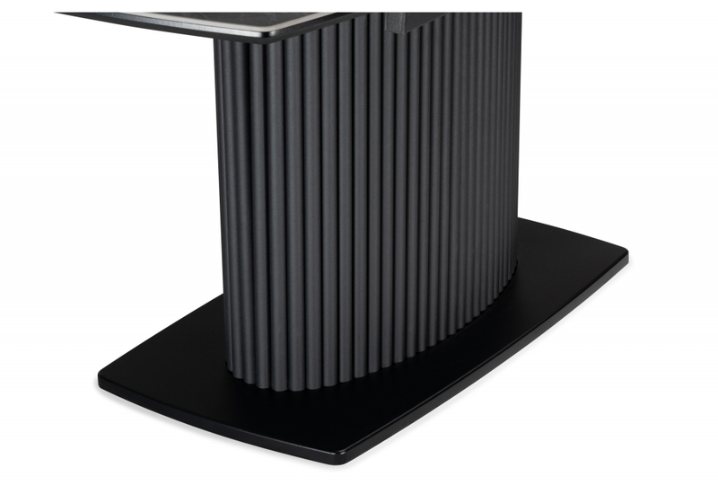 Керамический стол, Фестер 160(205)х90 larka grey / черный