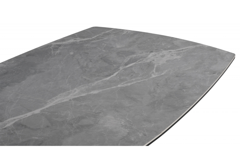 Керамический стол, Фестер 160(205)х90 larka grey / черный