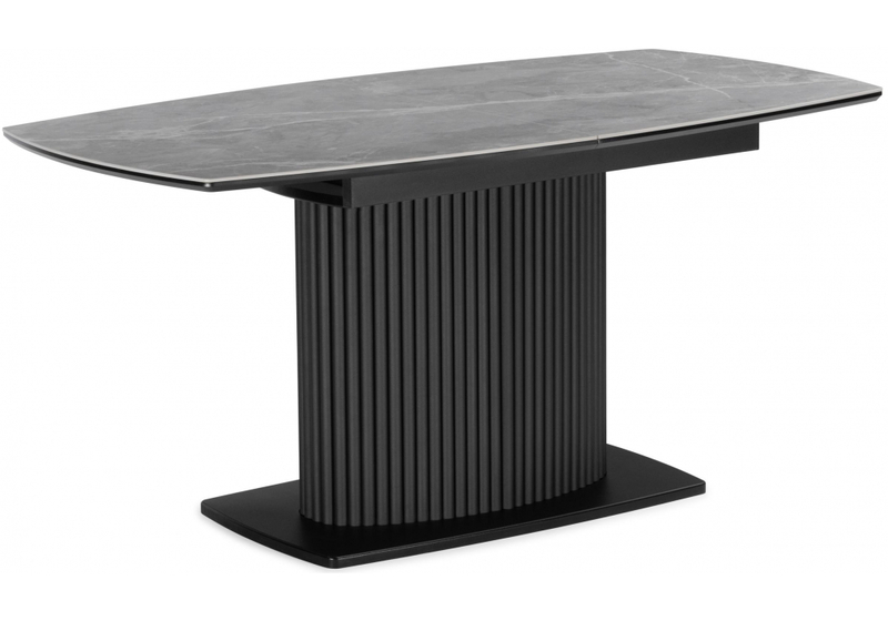 Керамический стол, Фестер 140(180)х80 larka grey / черный