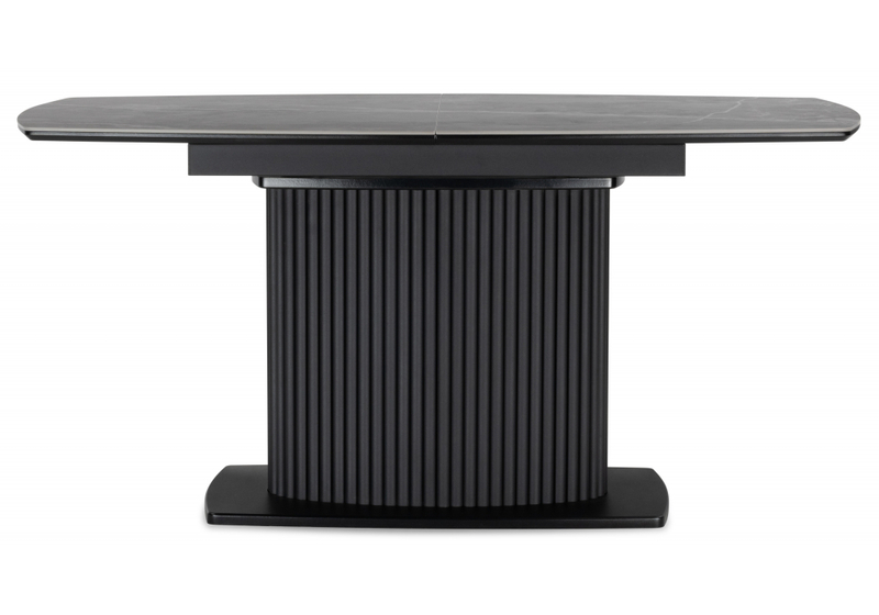 Керамический стол, Фестер 140(180)х80 larka grey / черный