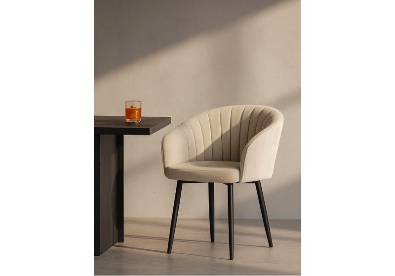 Стул на металлокаркасе, Моншау marseille 2 данс / черный