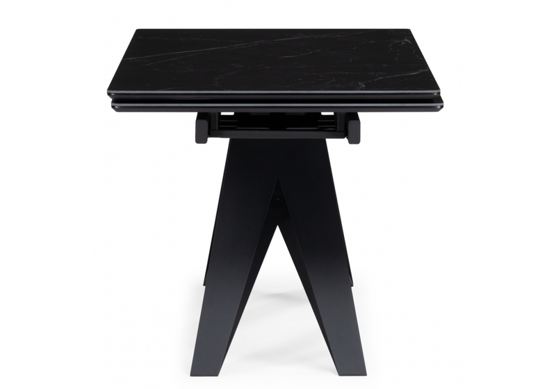 Керамический стол, Блэкберн 140(200)х80 черный мрамор shakespeare black / черный