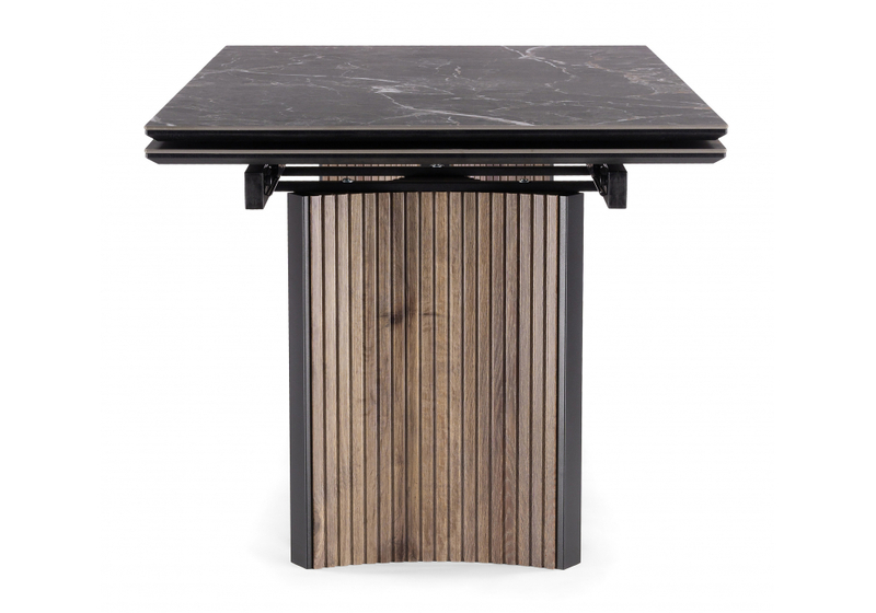 Керамический стол, Саливан 180x90 nero marquina / дуб бомонд лофт