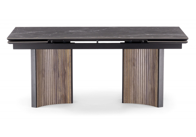 Керамический стол, Саливан 180x90 nero marquina / дуб бомонд лофт