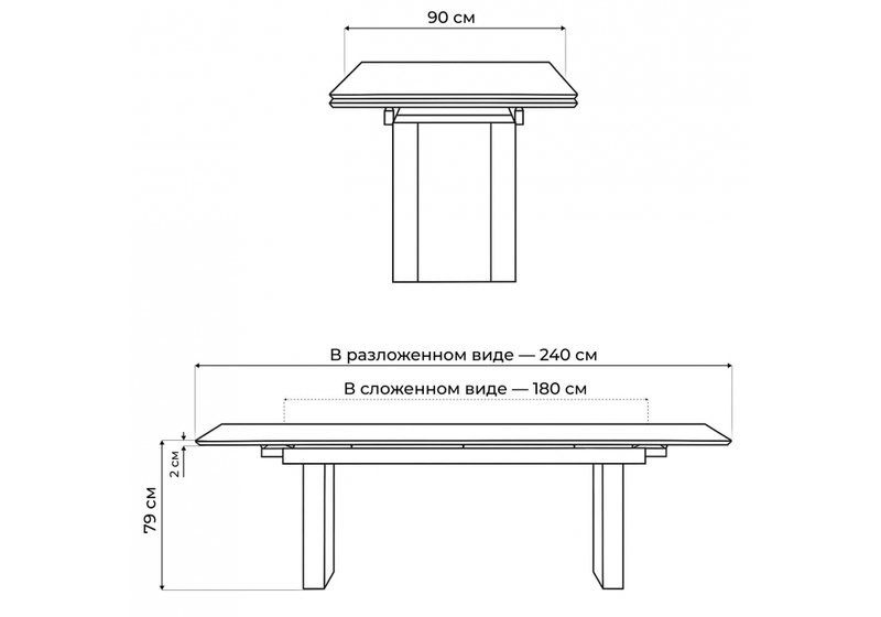 Керамический стол, Бернардо 180x90 черный мрамор / дуб монтана