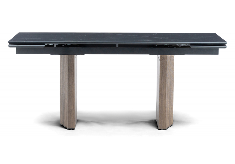 Керамический стол, Монерон 180(240)x90 shakespeare black / орех кантри