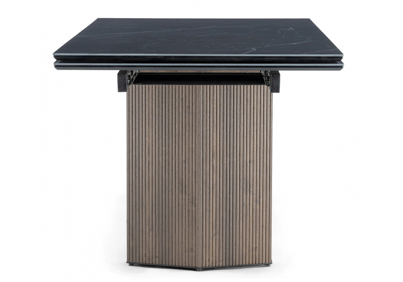 Керамический стол, Монерон 180(240)x90 shakespeare black / орех кантри