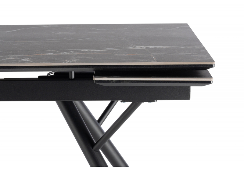 Керамический стол, Ворен 180(240)x90 nero markina / черный