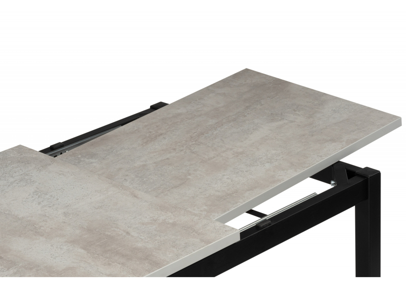 Стол деревянный, Жаклин 120(170)x68 раздвижной лдсп / бетон метрополитен