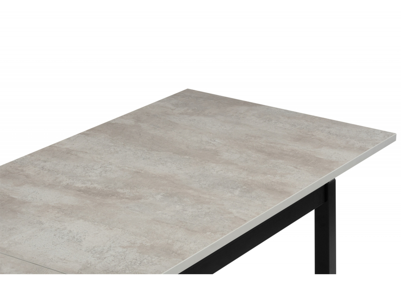 Стол деревянный, Жаклин 120(170)x68 раздвижной лдсп / бетон метрополитен