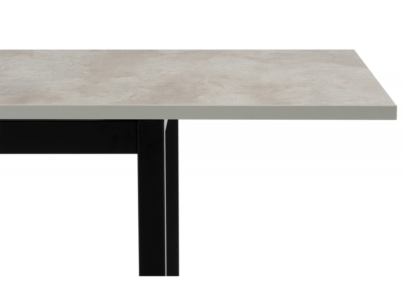 Стол деревянный, Жаклин 120(170)x68 раздвижной лдсп / бетон метрополитен