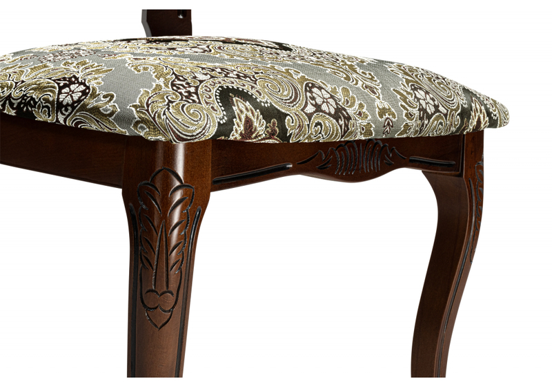 Стул деревянный, Bronte вишня / патина