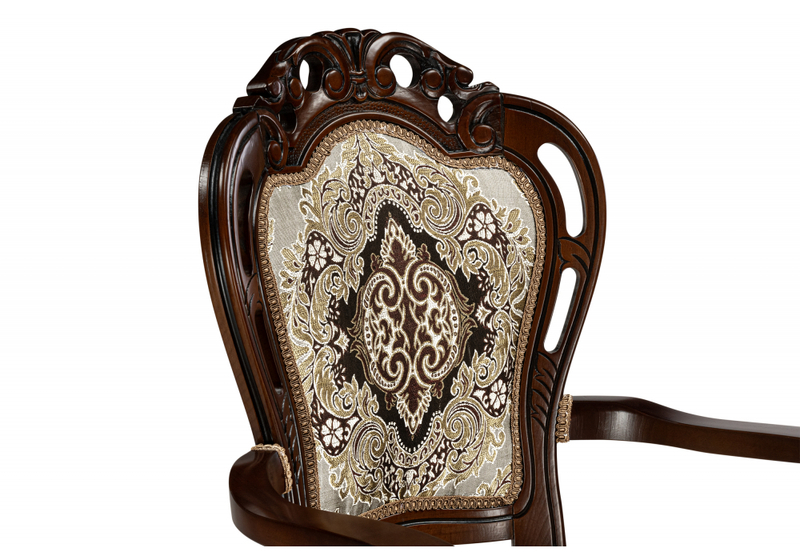 Стул деревянный, Bronte муса чёрная вишня / патина