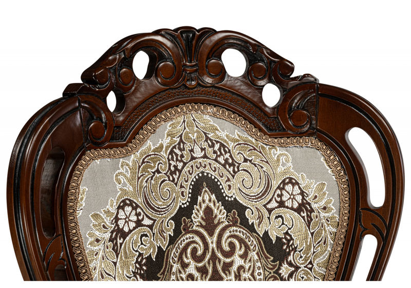 Стул деревянный, Bronte муса чёрная вишня / патина