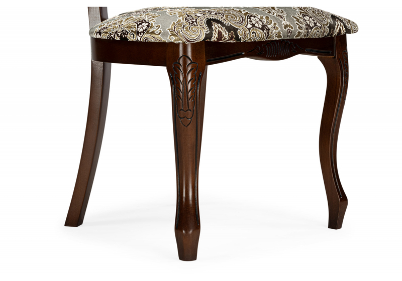 Стул деревянный, Bronte муса чёрная вишня / патина