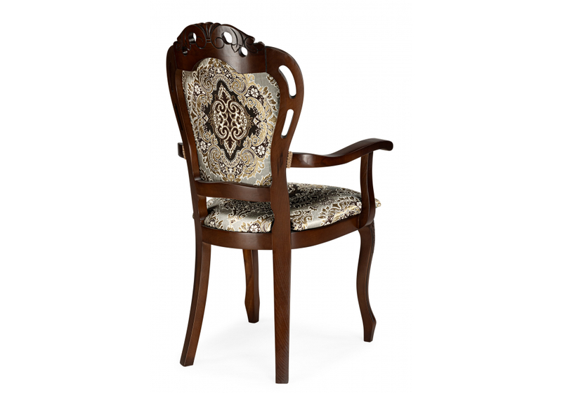 Стул деревянный, Bronte муса чёрная вишня / патина