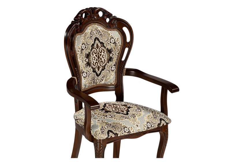 Стул деревянный, Bronte муса чёрная вишня / патина