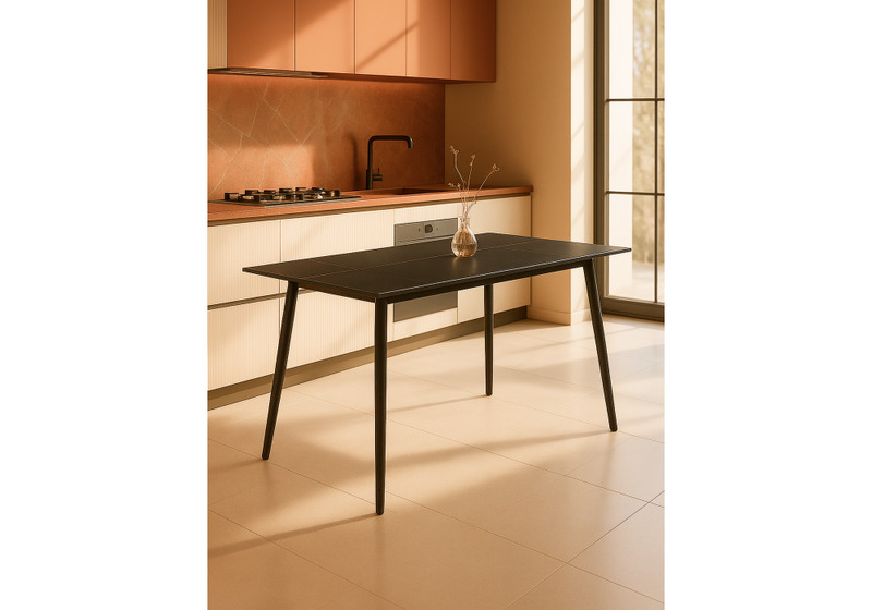 Керамический стол, Rion 120 черный мрамор / черный