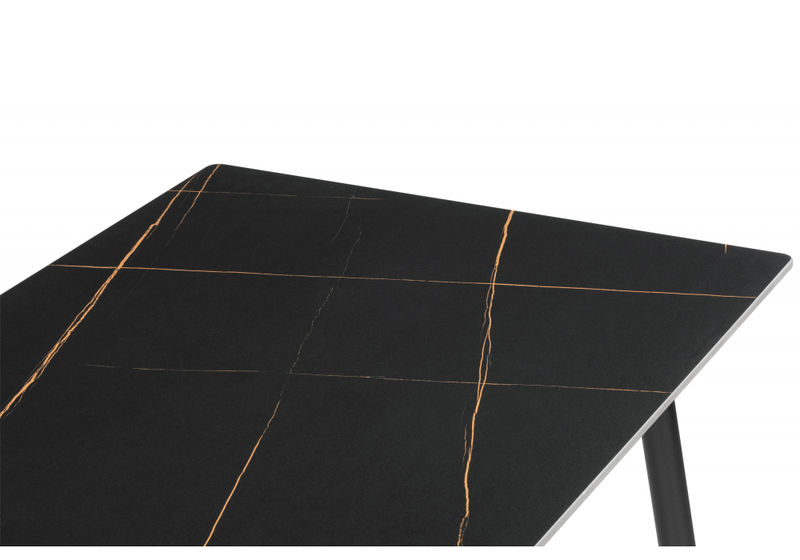 Керамический стол, Rion 120 черный мрамор / черный