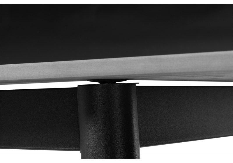 Керамический стол, Rion 120 белый мрамор / черный