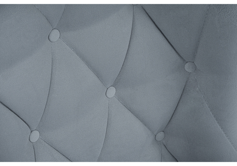 Стул на металлокаркасе, Алиссум светло-серый / черный