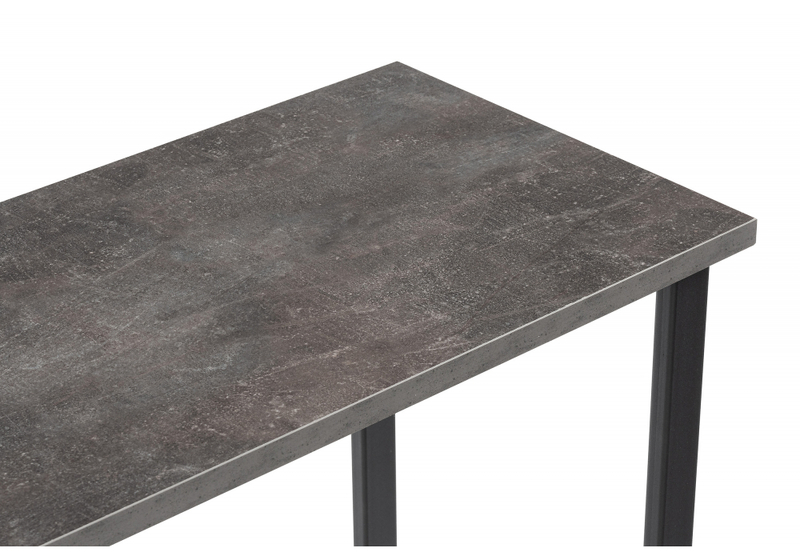 Барный стол, Дилан Лофт 120х40х90 бетон темный