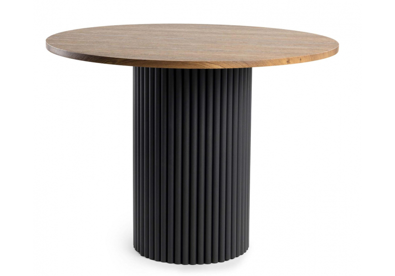 Стол деревянный, Барел 90 орех кантри / черный