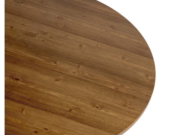 Стол деревянный, Барел 90 орех кантри / черный