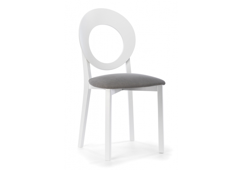 Стул деревянный, Марти ткань Brendy-22 / белый