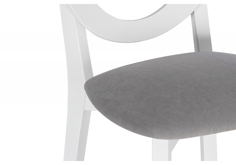 Стул деревянный, Марти ткань Brendy-22 / белый