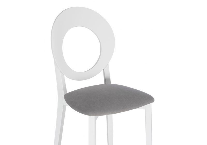 Стул деревянный, Марти ткань Brendy-22 / белый