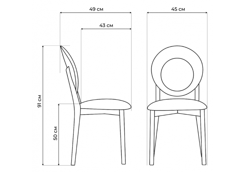 Стул деревянный, Марти ткань MR 27 / слоновая кость