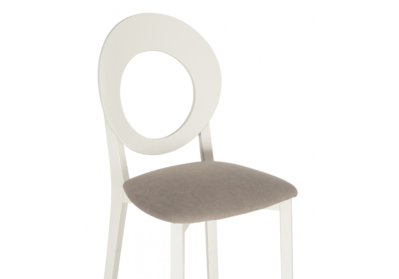 Стул деревянный, Марти ткань MR 27 / слоновая кость