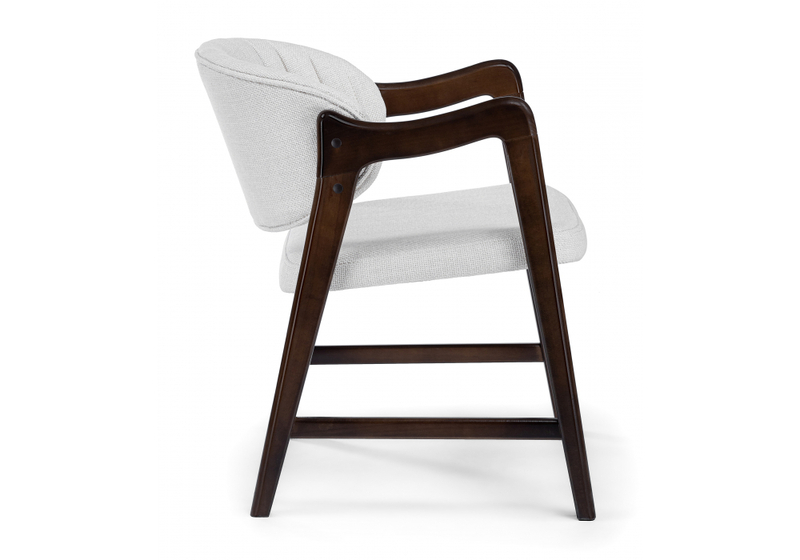 Стул деревянный, Никсон ткань мешковина 9199-2 / цвет орех