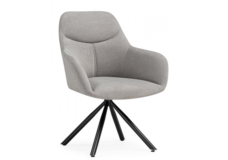 Стул на металлокаркасе, Бартон 2 ткань мадера 22 / черный матовый