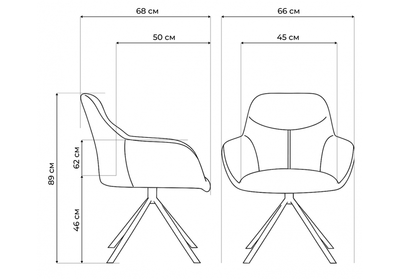 Стул на металлокаркасе, Бартон 2 ткань мадера 22 / черный матовый