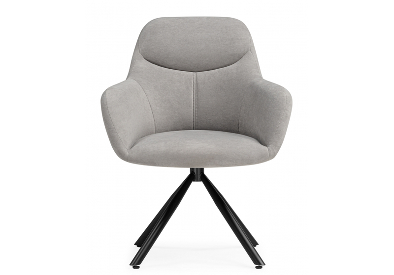 Стул на металлокаркасе, Бартон 2 ткань мадера 22 / черный матовый