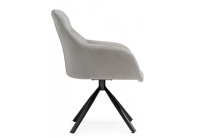 Стул на металлокаркасе, Бартон 2 ткань мадера 22 / черный матовый