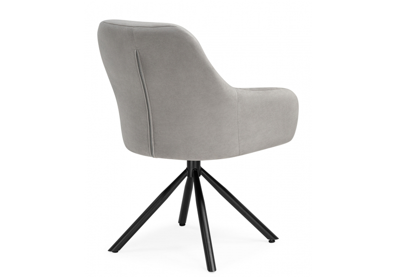 Стул на металлокаркасе, Бартон 2 ткань мадера 22 / черный матовый