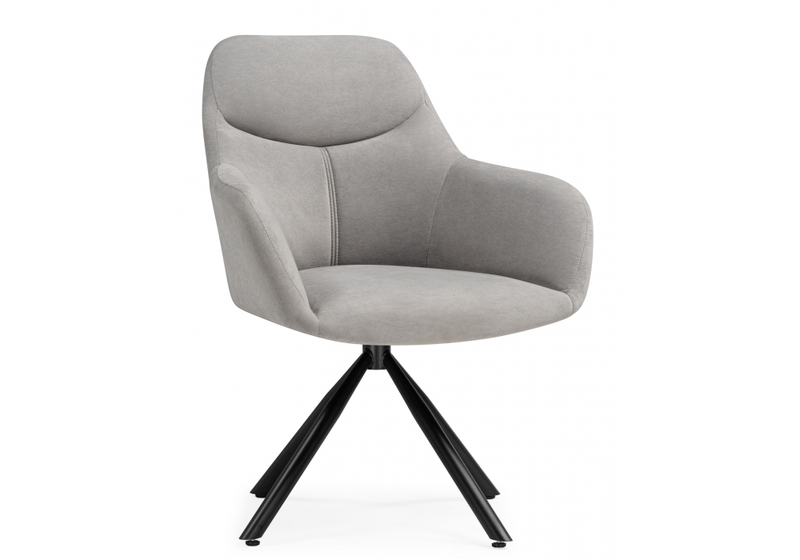 Стул на металлокаркасе, Бартон 2 ткань мадера 22 / черный матовый