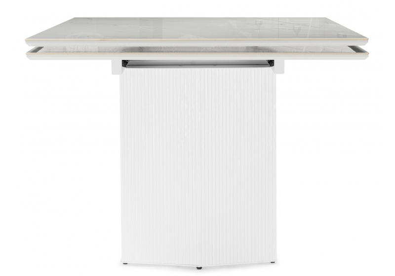 Керамический стол, Монерон 200x100 дерево / белый