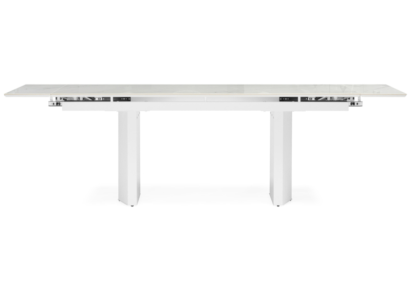 Керамический стол, Монерон 200x100 дерево / белый