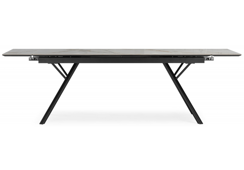 Керамический стол, Ворен 180(240)x90 calacatta gold / черный