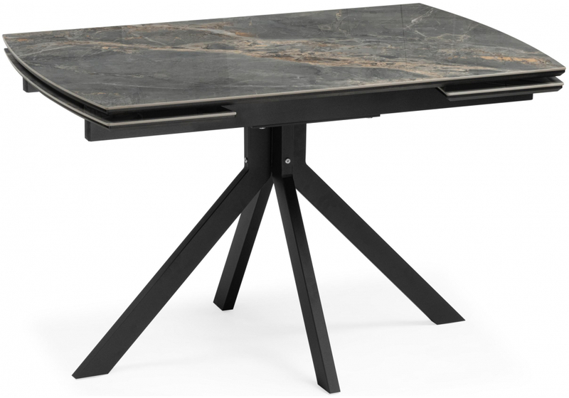 Керамический стол, Катчел 120(180)x80 nebula gold / черный