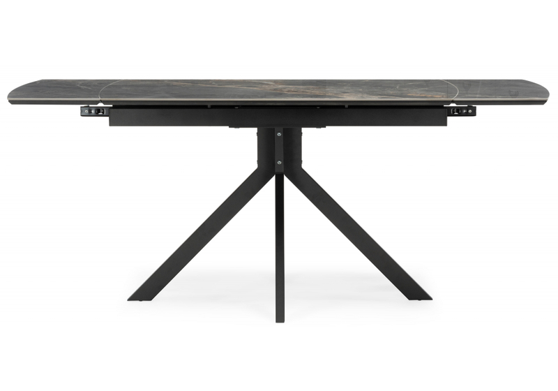 Керамический стол, Катчел 120(180)x80 nebula gold / черный