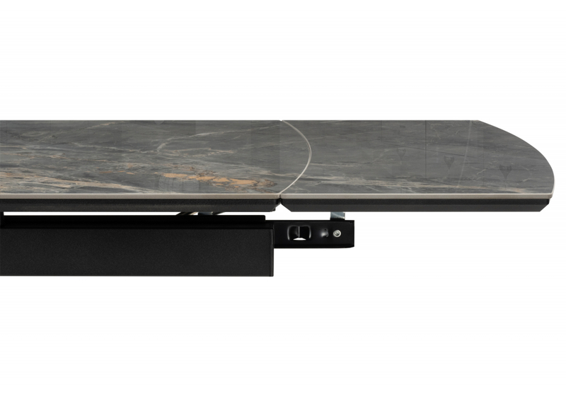 Керамический стол, Катчел 120(180)x80 nebula gold / черный