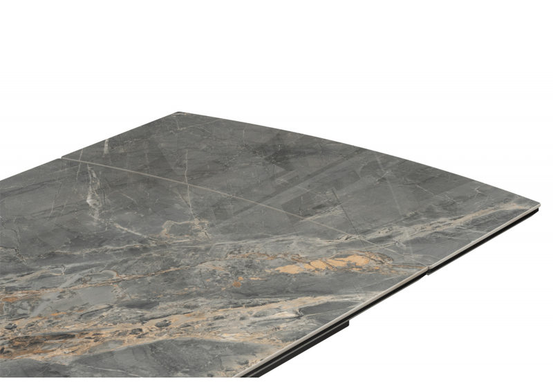 Керамический стол, Катчел 120(180)x80 nebula gold / черный