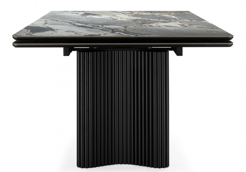 Керамический стол, Мален 240x110 mineral stone baldoser / черный