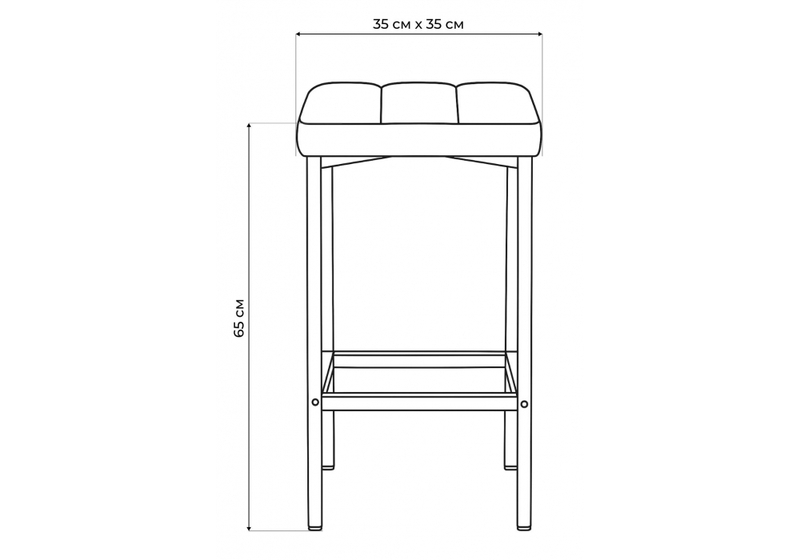 Барный стул, Лофт мадера 20 / черный матовый