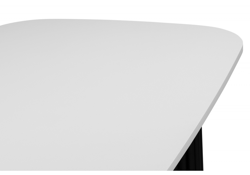 Стол деревянный, Бавария B 200 х 90 белая пленка шагрень / черный